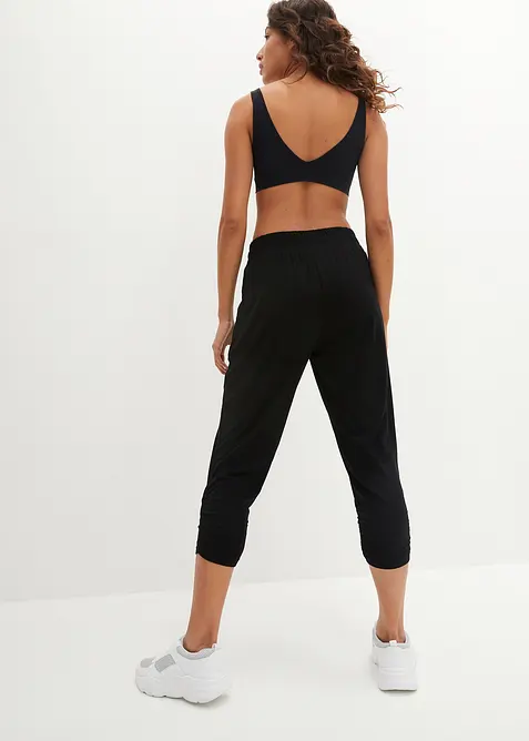 Loungewear harembroek met plooitjes, bonprix