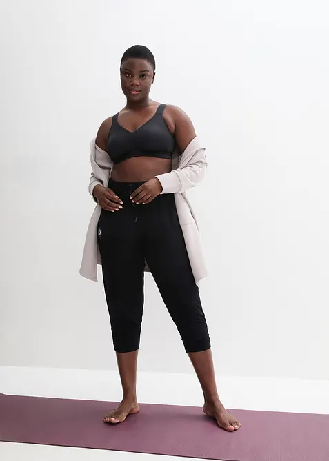 Loungewear harembroek met plooitjes, bonprix