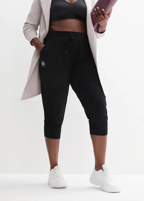 Loungewear harembroek met plooitjes, bonprix