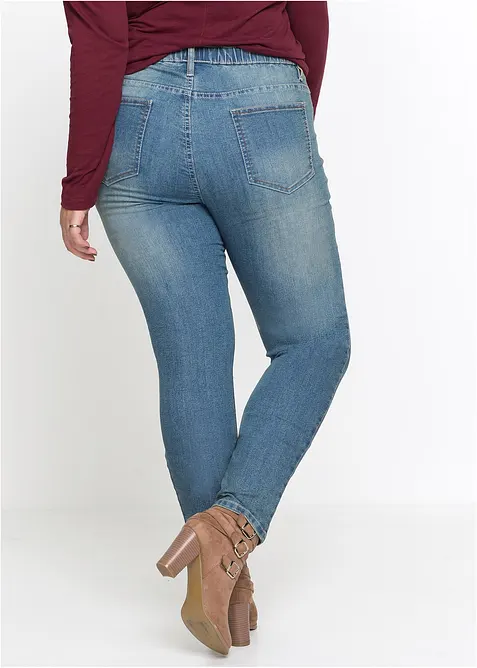 Skinny jegging mid waist met comfortband, bonprix