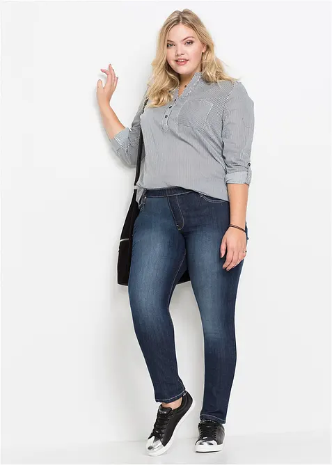 Skinny jegging mid waist met comfortband, bonprix