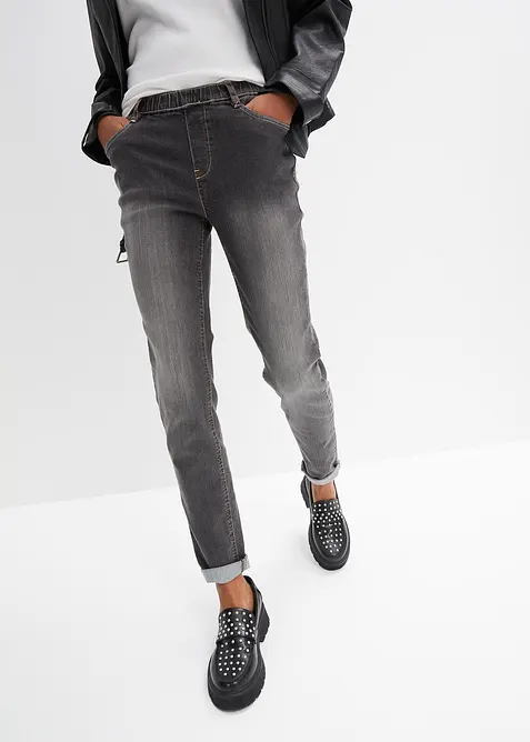 Skinny jegging mid waist met comfortband, bonprix