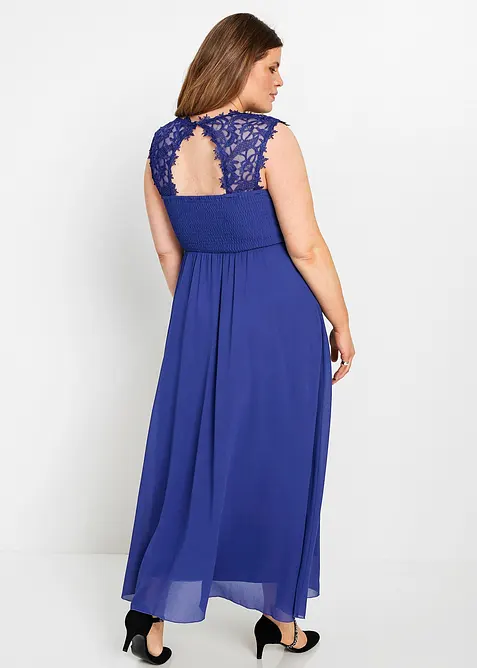 Maxi galajurk met kant, bonprix