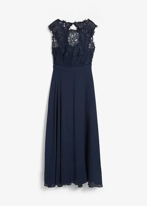 Maxi galajurk met kant, bonprix