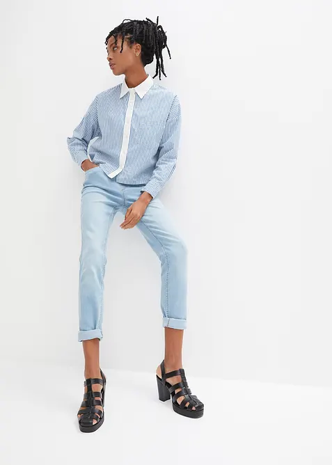 Skinny jegging mid waist met comfortband, bonprix