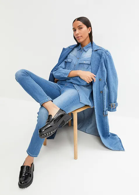 Skinny jegging mid waist met comfortband, bonprix