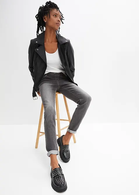 Skinny jegging mid waist met comfortband, bonprix