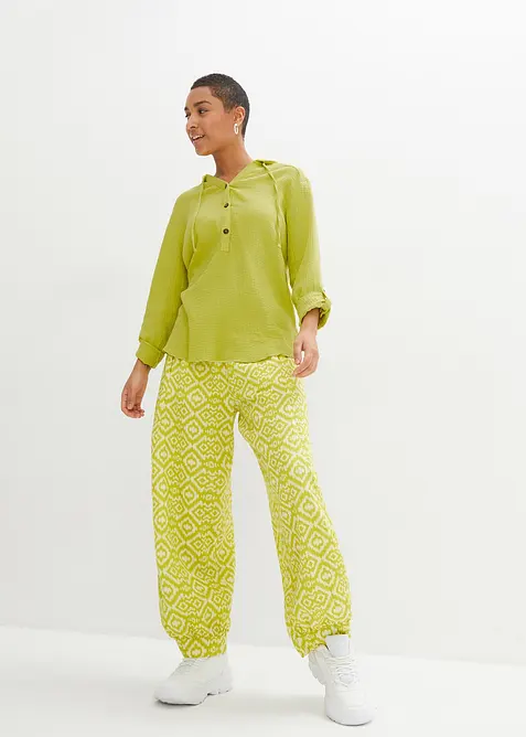 Mousseline blouse van katoen, bonprix