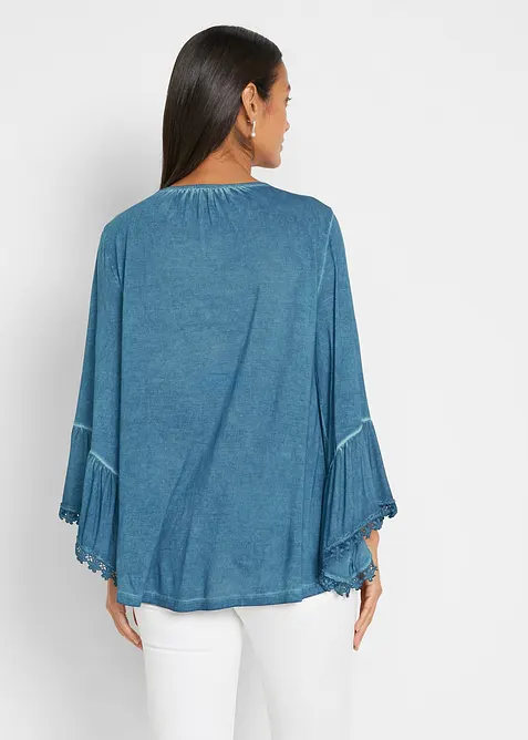 Shirt tuniek met kant, bonprix