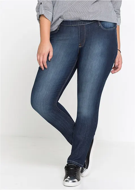 Skinny jegging mid waist met comfortband, bonprix