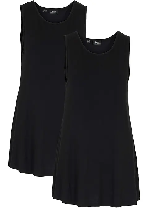 Lange top in een viscosemix (set van 2), bonprix