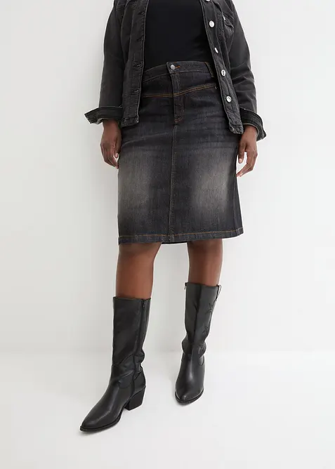 Stretch spijkerrok, bonprix