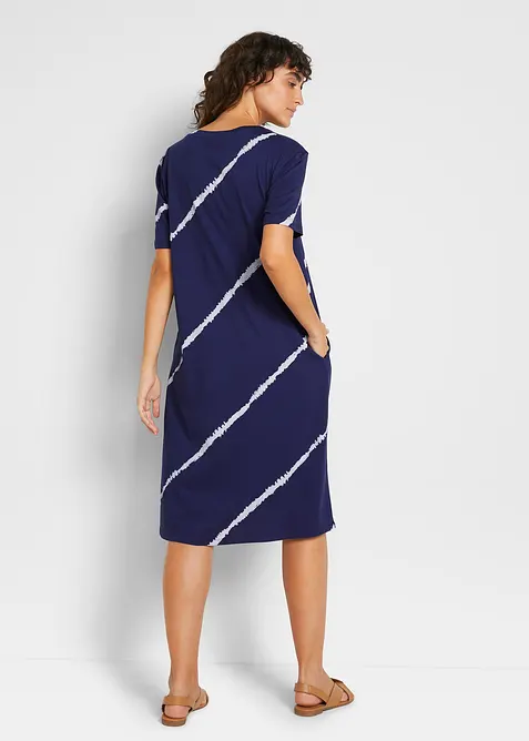 Shirtjurk in A-lijn met zakken van biologisch katoen, kuitlang, bonprix