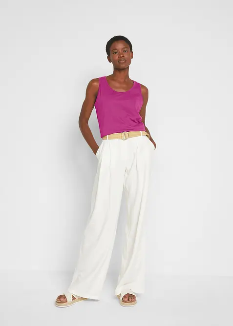 Katoenen longtop (set van 5), bonprix