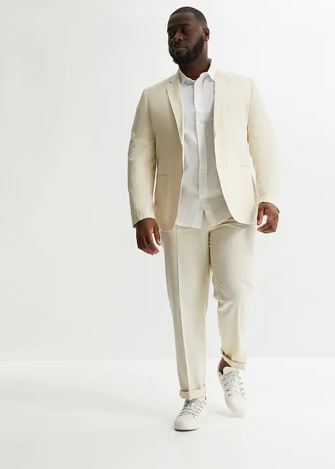 Pak met linnen, regular fit (2-dlg. set), bonprix