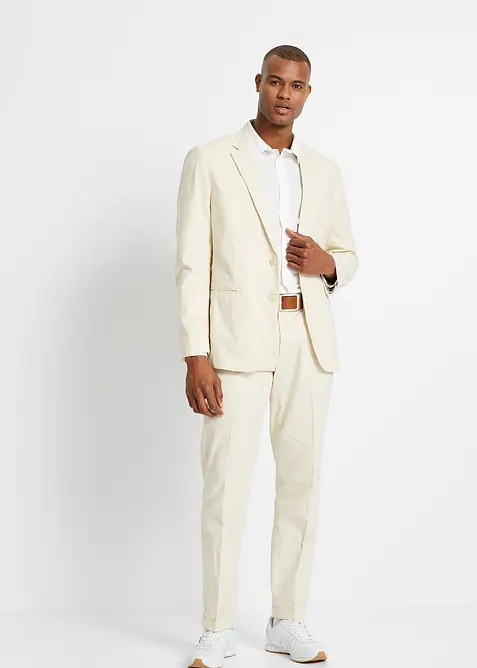 Pak met linnen, regular fit (2-dlg. set), bonprix