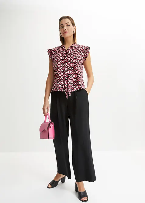 Gedessineerde blousetop, bonprix