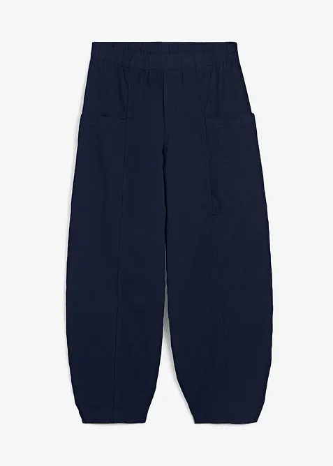 Lichte twill broek in een elastische katoenmix, bonprix