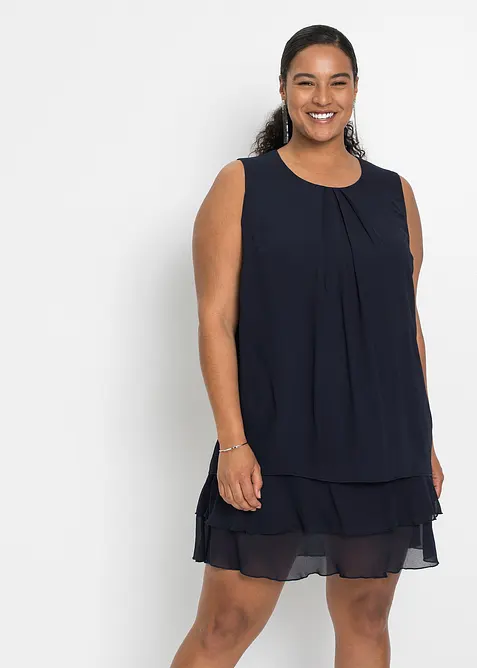 Chiffon jurk van gerecycled polyester, bonprix