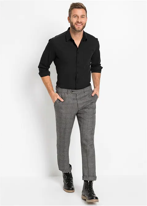 Overhemd van puur katoen met lange mouwen, bonprix