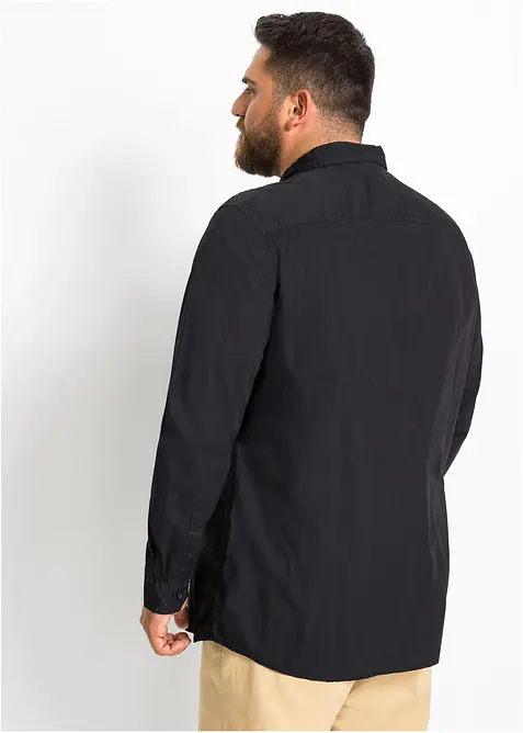 Overhemd van puur katoen met lange mouwen, bonprix