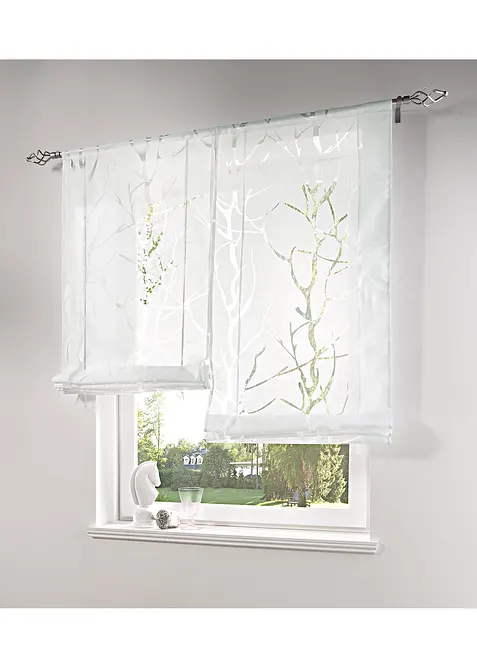 Ausbrenner vouwgordijn met rijgkoord, bonprix