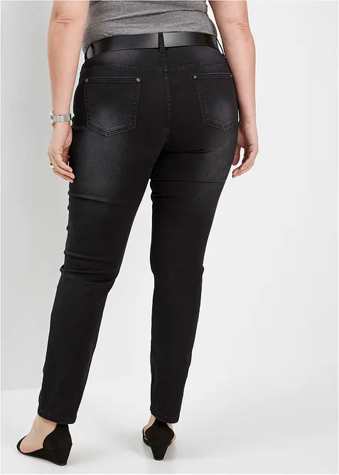 Skinny stretch jeans met mid waist, bonprix