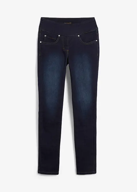 Straight jeans mid waist, super stretch met comfortband, bonprix