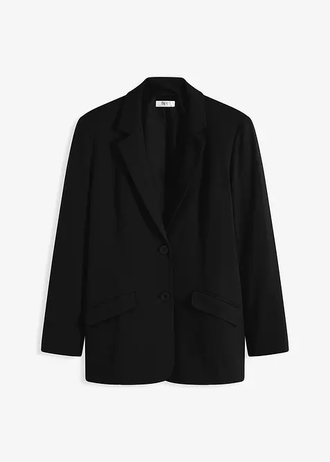Lange blazer van katoen-jersey, bonprix