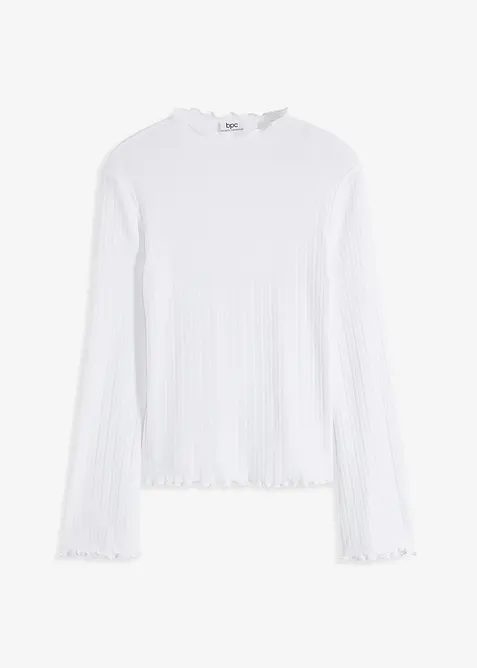 Geribde longsleeve, bonprix