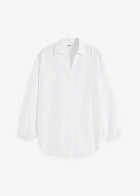 Oversized blouse van puur katoen, bonprix