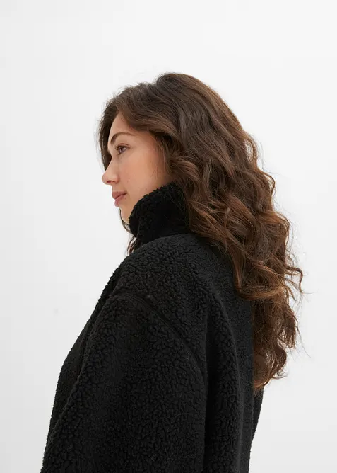Gevoerde teddy fleece jas, bonprix