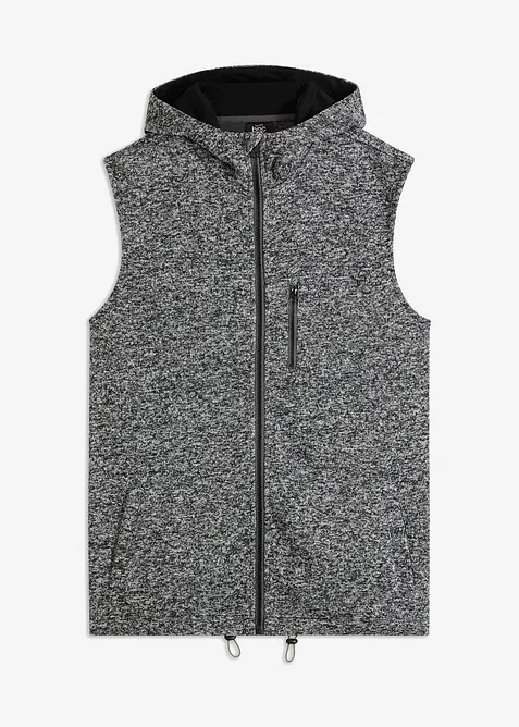 Fleece bodywarmer met capuchon, bonprix