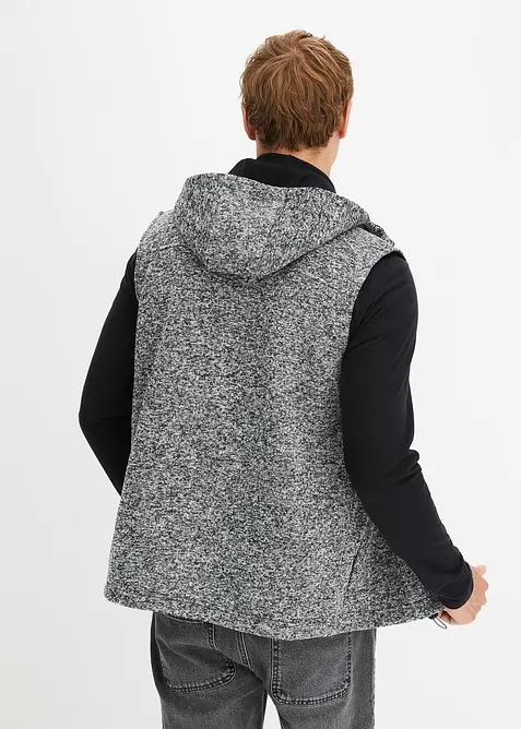 Fleece bodywarmer met capuchon, bonprix