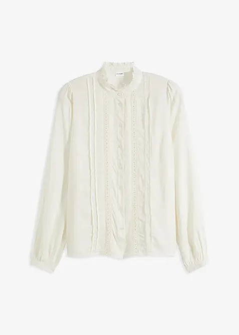 Blouse met broderie anglaise, bonprix