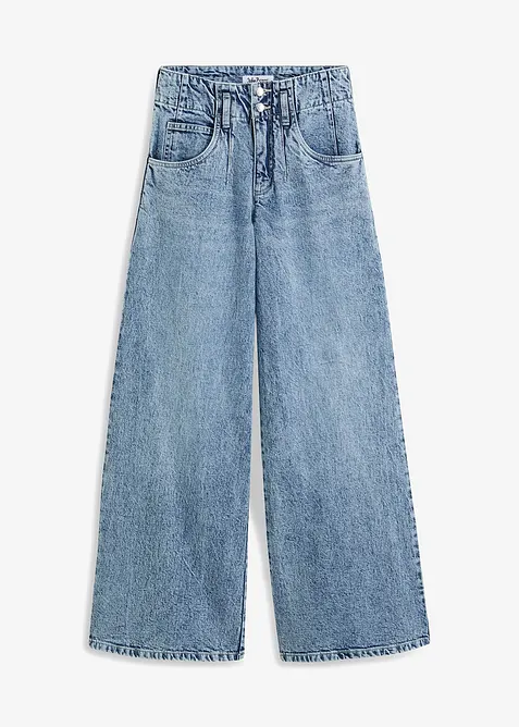 Wide leg jeans met high waist, bonprix