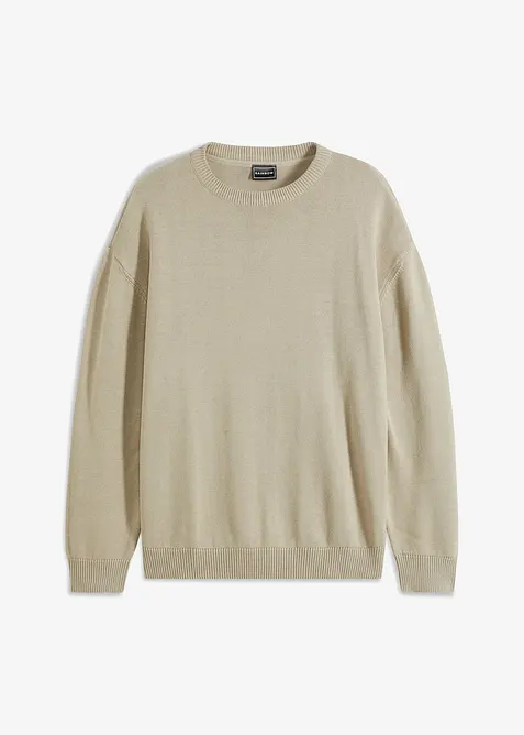 Trui met ronde hals, loose fit, bonprix