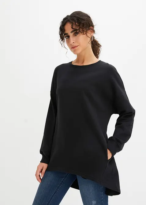 Oversized sweater van katoen, bonprix