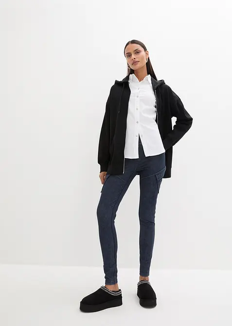 Oversized sweatvest met capuchon, bonprix