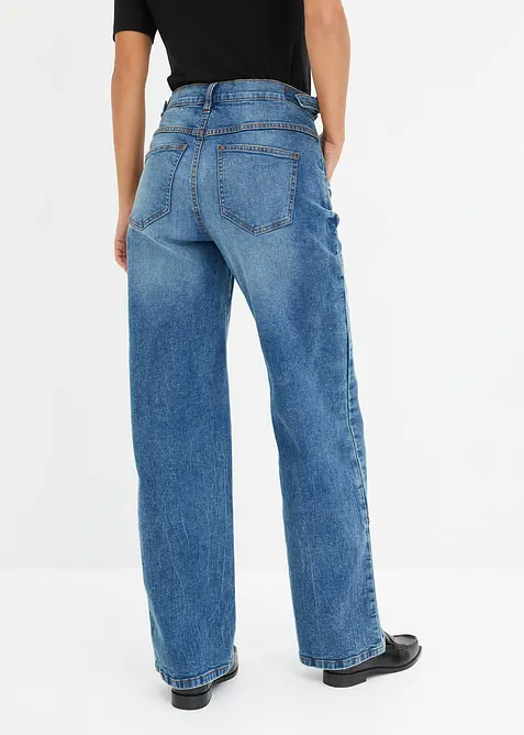 Wide leg jeans, mid waist, bonprix