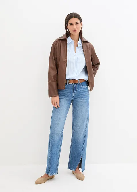 Overhemdblouse van katoen, bonprix