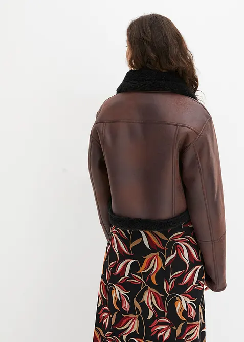 Imitatie lammy pilotenjack, bonprix