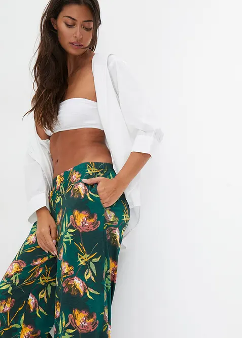 Wijde pyjamabroek van zachte viscose, bonprix