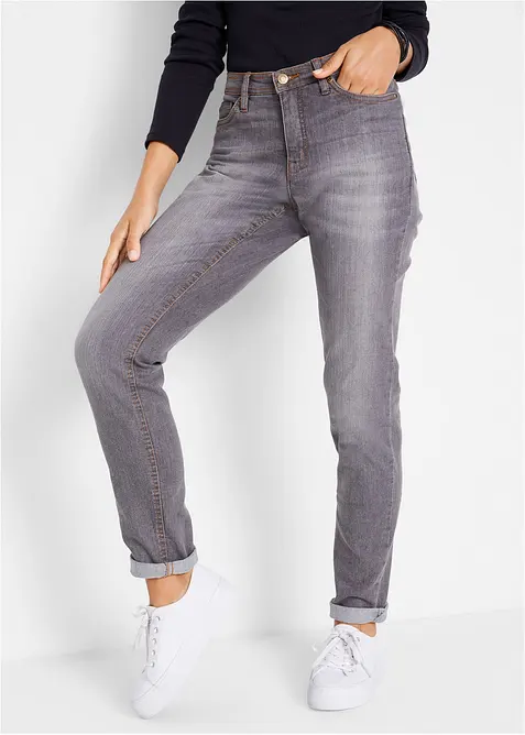 Comfort stretch mom jeans, mid waist, bonprix