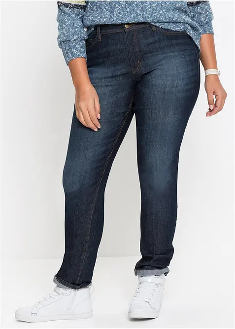 Comfort stretch mom jeans, mid waist, bonprix