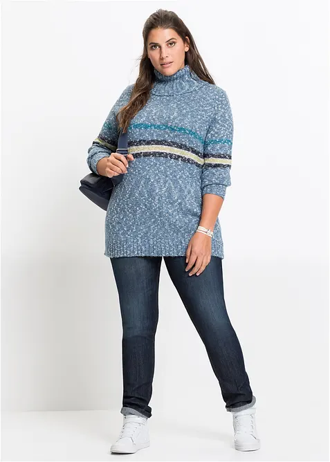 Comfort stretch mom jeans, mid waist, bonprix