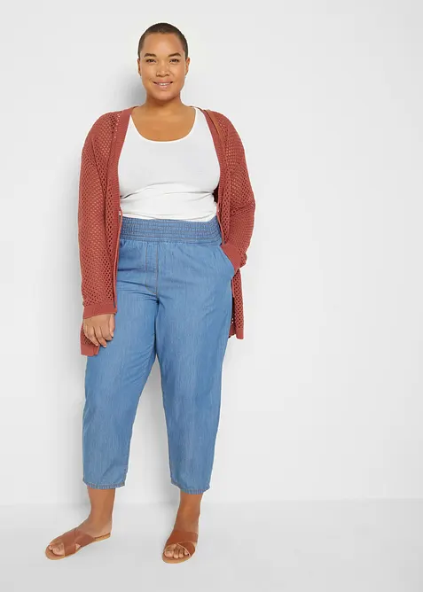 High waist mom jeans van biologisch katoen, bonprix