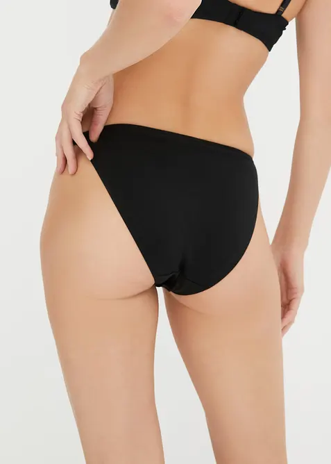 Tanga minislip met biologisch katoen (set van 5), bonprix