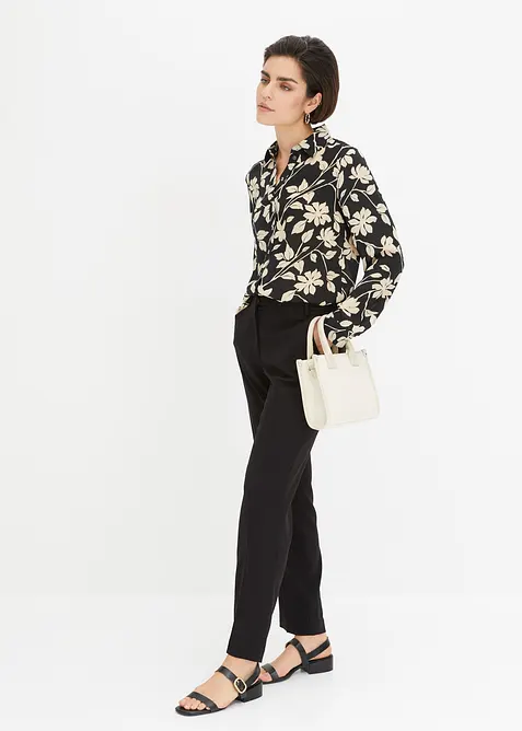 Gedessineerde blouse van chiffon, bonprix