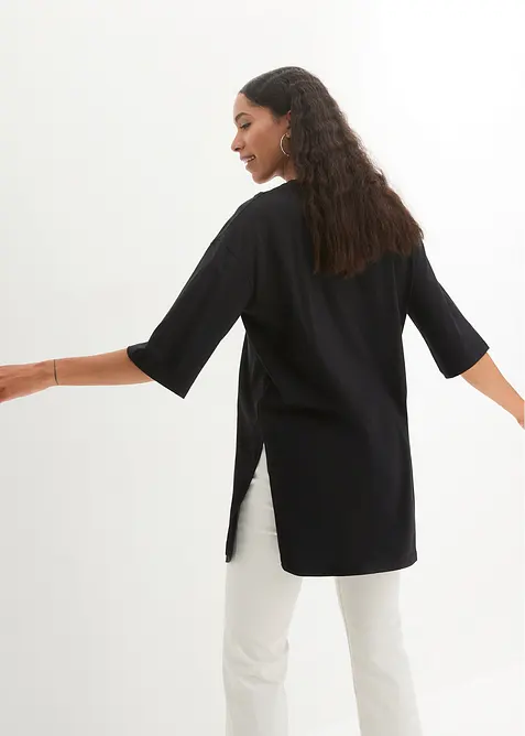 Oversized longshirt van biologisch katoen, bonprix